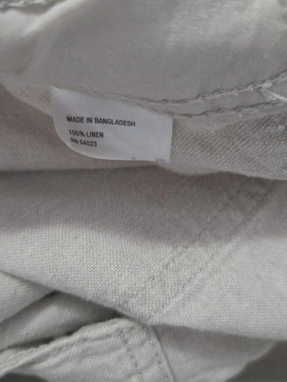 Men's Old Navy 100% Linen Pants, Size XL. Sandy Beige, Drawstring, Pockets